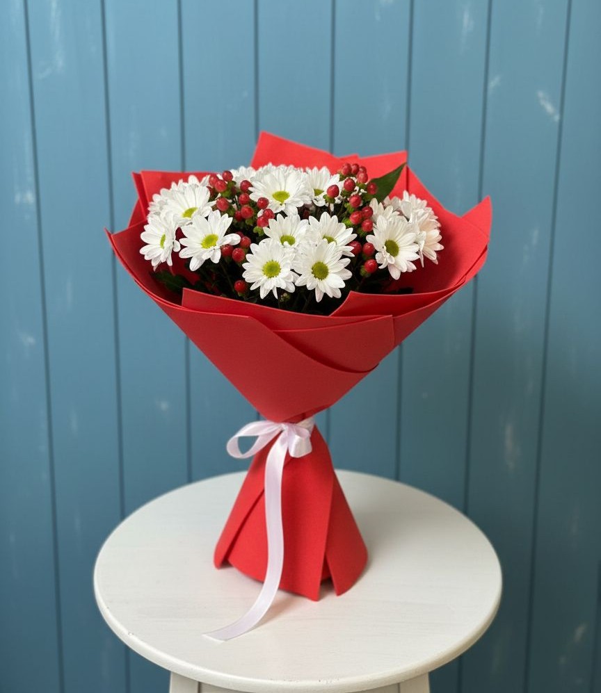 Букет цветов из: Хризантемы в Смоленской