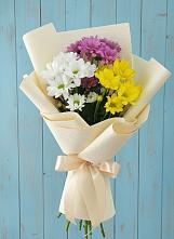 Букет цветов из:  Хризантемы #REPLACE_PRED# Смоленской