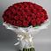 Букет 101 Красная роза Блэк Мэджик в Смоленской