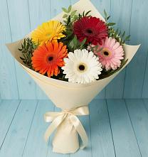Букет цветов из:  Герберы #REPLACE_PRED# Смоленской