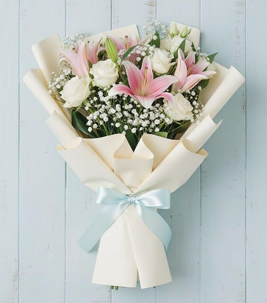Букет цветов из: Лилии в Смоленской