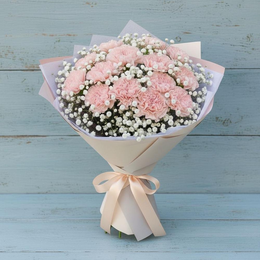 Букет цветов из: Гвоздики в Смоленской