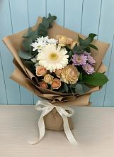 Букет цветов из:  Герберы и Хризантемы в Смоленской