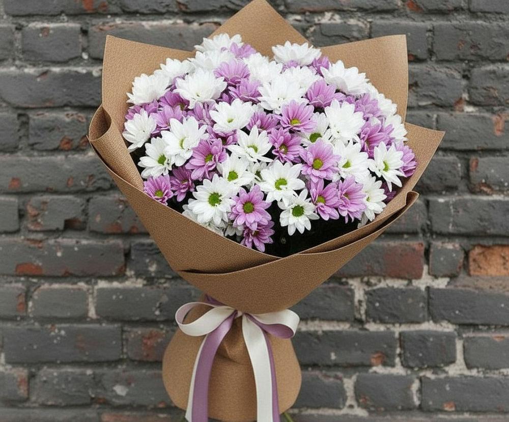 Букет цветов из: Хризантемы в Смоленской