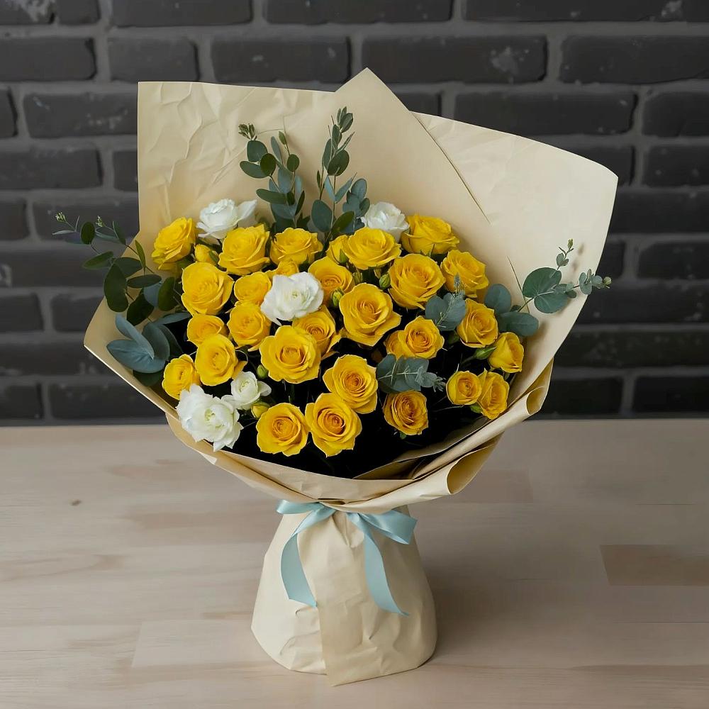 Букет цветов из: Розы в Смоленской