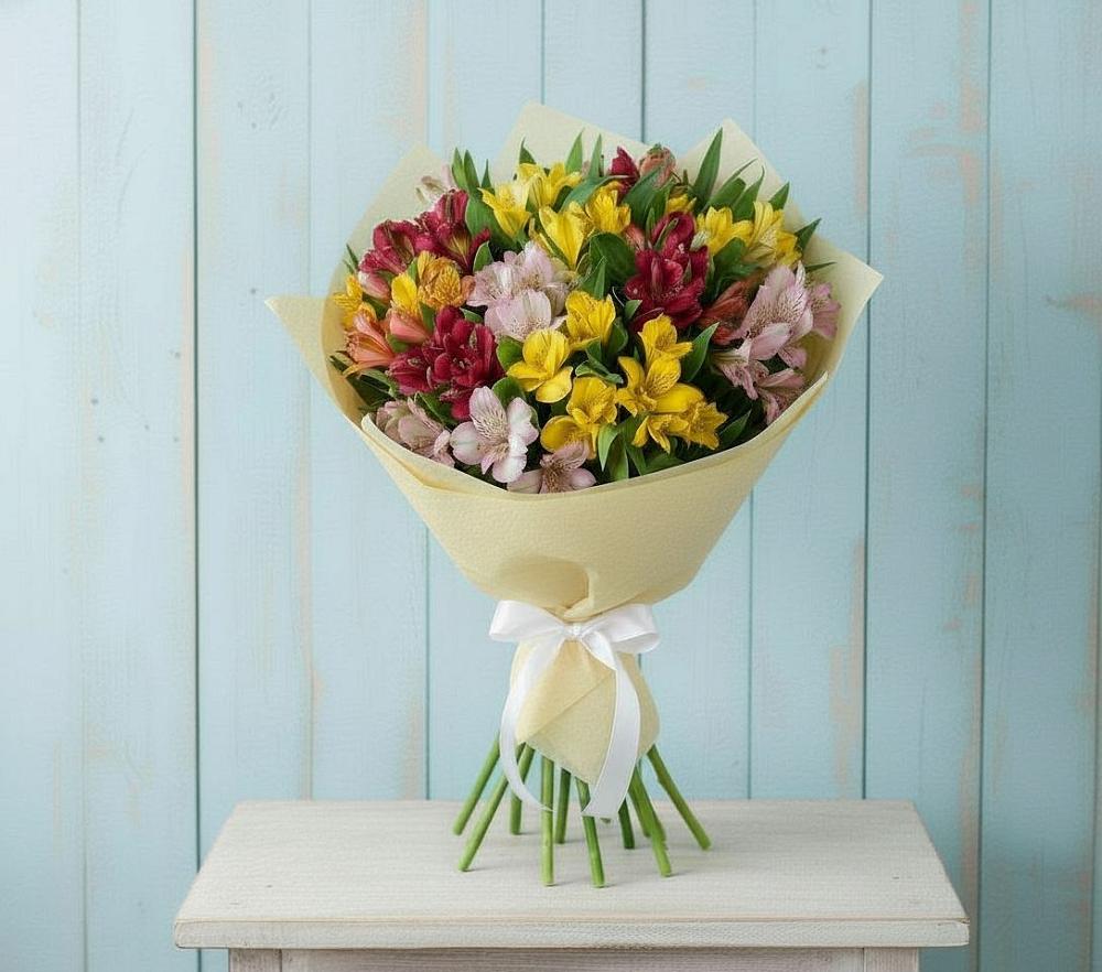 Букет цветов из: Альстромерии в Смоленской