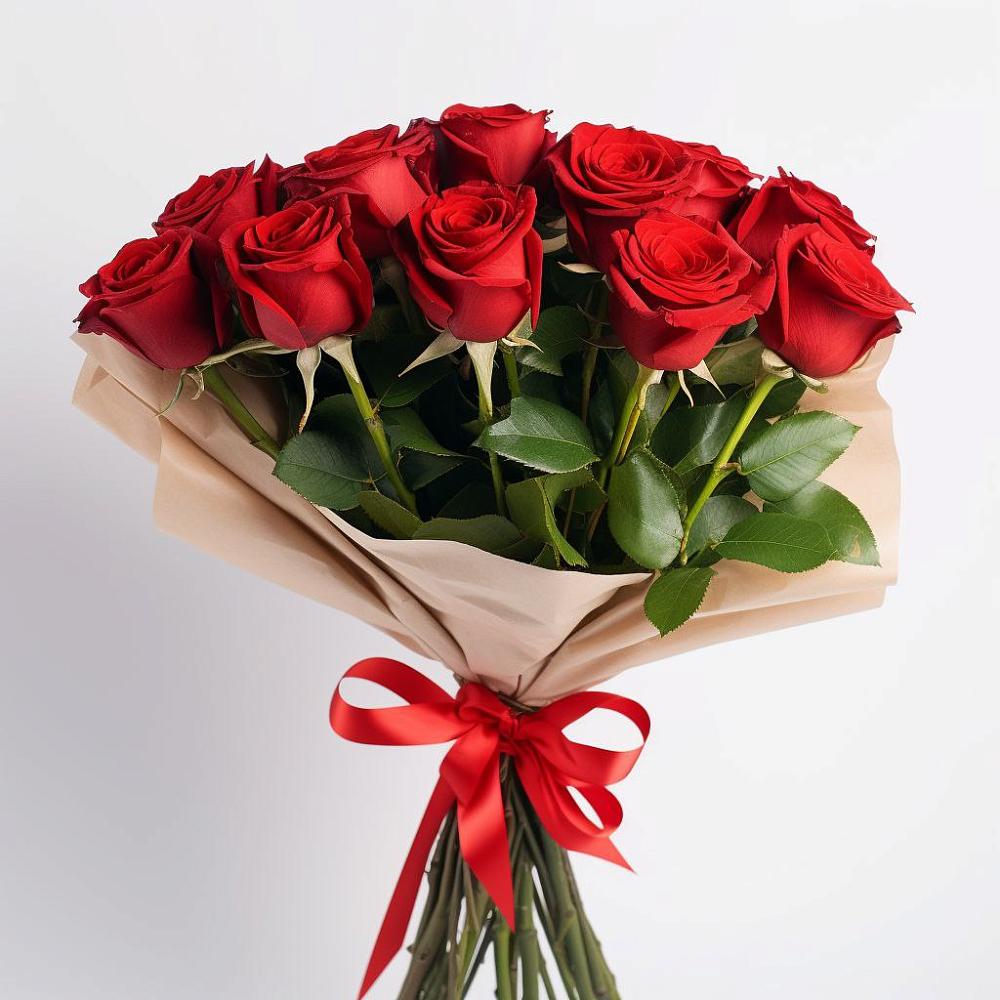 Букет 11 Красных роз Эдлесс Лав в Смоленской