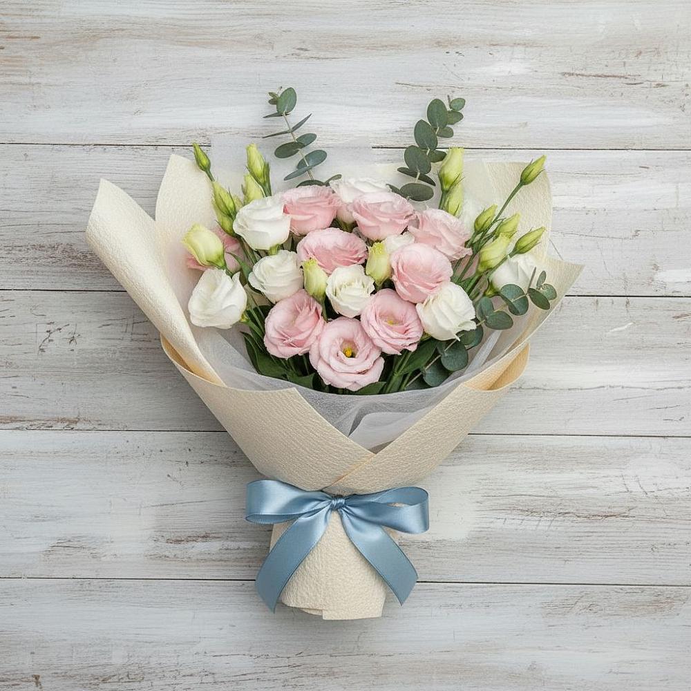 Букет цветов из: Лизиантусы в Смоленской